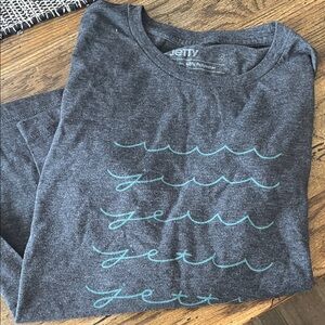 Jetty Gray Long Sleeve Graphic Tee
